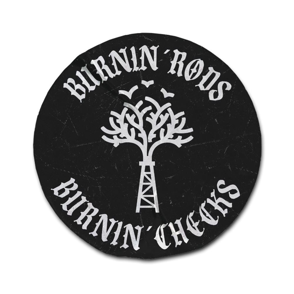 Burnin' Rods Burnin' Checks sticker