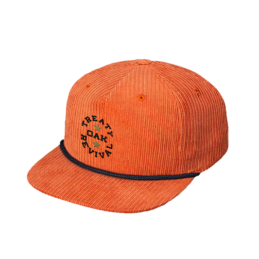 Logo Corduroy Rope Hat Orange