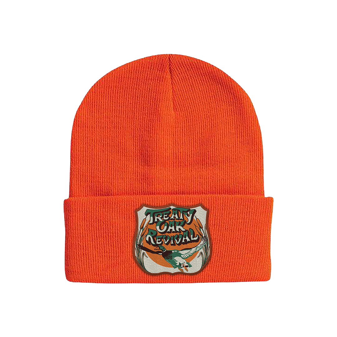 Duck Stamp Hunter Orange Beanie