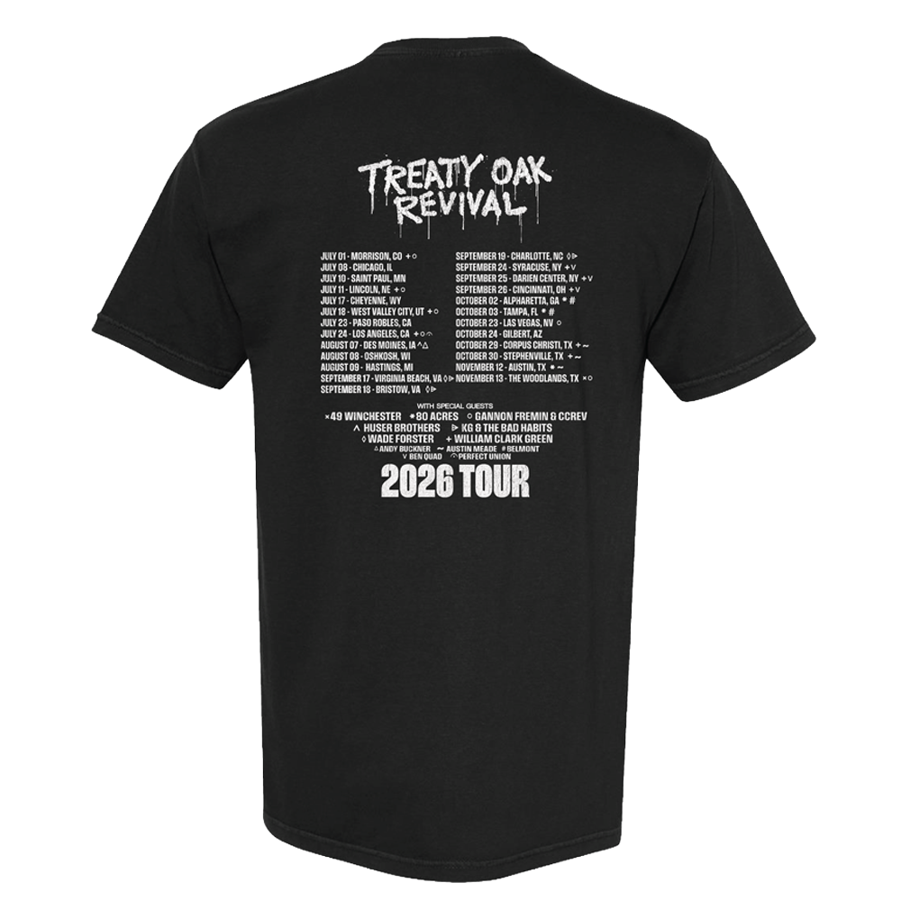 Treaty Oak Revival 2026 Tour T-Shirt Leg 2