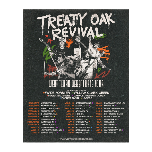Treaty Oak Revival 2026 Tour Poster